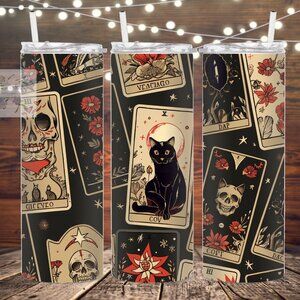 Tarot Card Metal Insulated tumbler